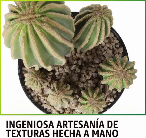 Vista 4 de Cactus artificiales de cactus falsos de 16 pulgadas para decoración del hogar, jardín, oficina, tienda