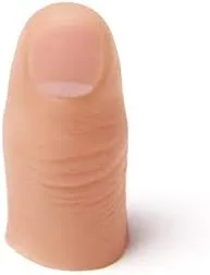 Vista 3 de PULABO Magic Thumb Tip Trick Finger Rubber Close Up Vanish Appearing Hanky Trick Prop Cómodo y respetuoso con el medio ambiente