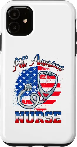 Vista 5 de Funda para iPhone 15 4 de julio con bandera de EE. UU