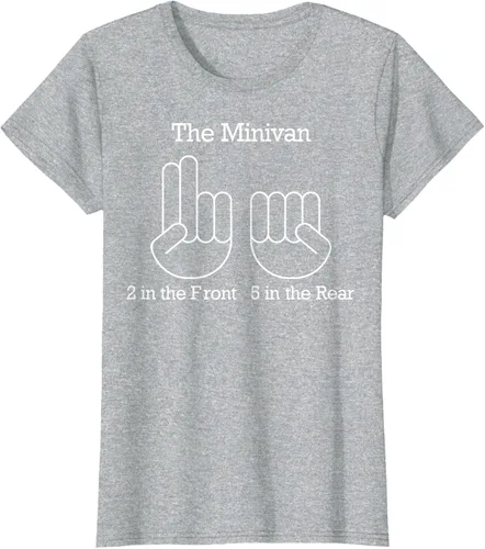Vista 25 de The Minivan 2 In The Front 5 In The Rear Camiseta, Negro