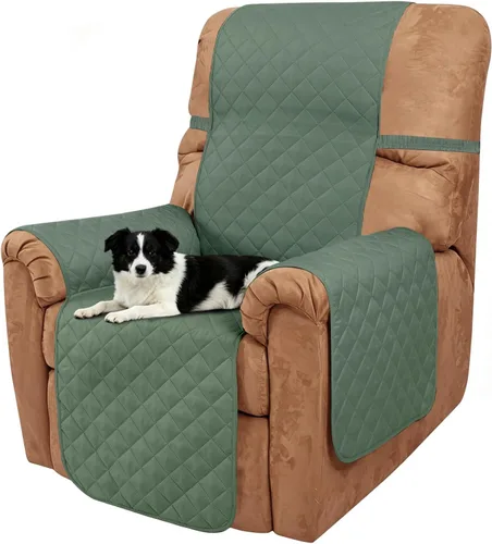Vista 74 de Fundas para Silla Reclinable Reversibles Funda de Sofá para Mascotas Protector de Muebles Lazy Boy (Silla 23'', Beige/Beige)