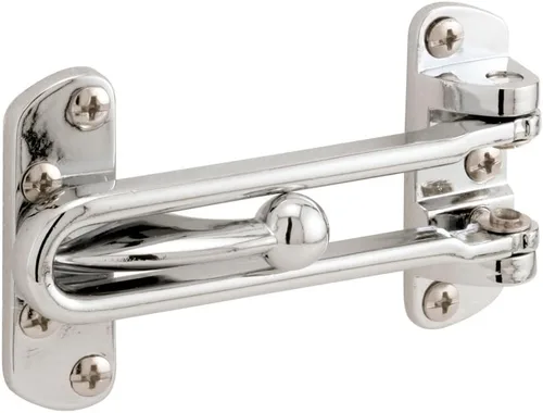 Vista 5 de Prime-Line U 9901 - Cerradura de barra oscilante para puertas batientes con bisagras, cerradura de seguridad secundaria para puerta y seguridad