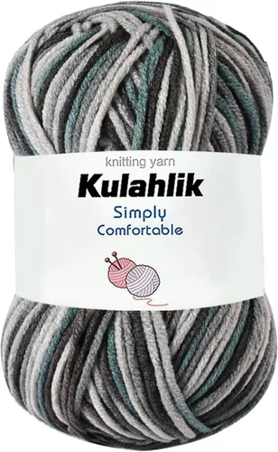 Vista 92 de 50g (1x50g) Hilo Acrílico para Crochet y Tejido, Hilo Degradado Colorido, 1 Rollo de Madejas, Hilo Acrílico Multicolor, Perfecto para Proyectos