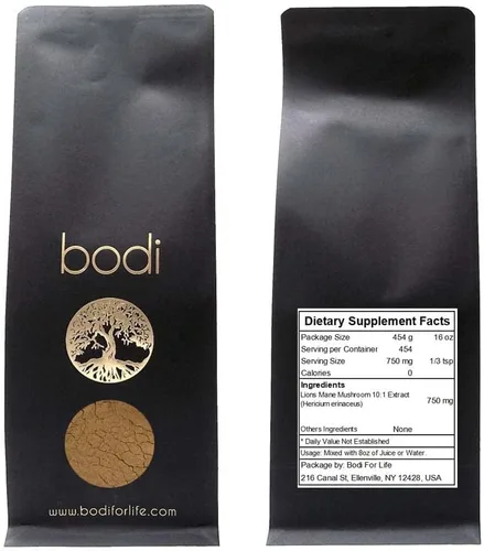 Vista 7 de bodi : Lions Mane Mushroom 10:1 Extracto en polvo 4oz a 5lb Pure Natural libre de químicos (4 onzas)
