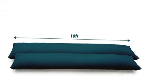 Vista 8 de Barreras de inundación activadas por agua de 5 pies para puerta de casa, bolsas de arena sin arena para control antiinundaciones, bolsa de arena