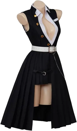 Vista 3 de Disfraz de Uzui Tengen para mujer, disfraz de uniforme de Halloween