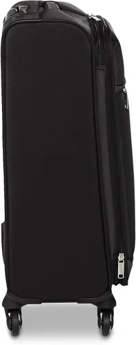 Vista 5 de Tienda Basics Maleta de equipaje giratoria de mano Softside con ruedas Negro 30 pulgadas