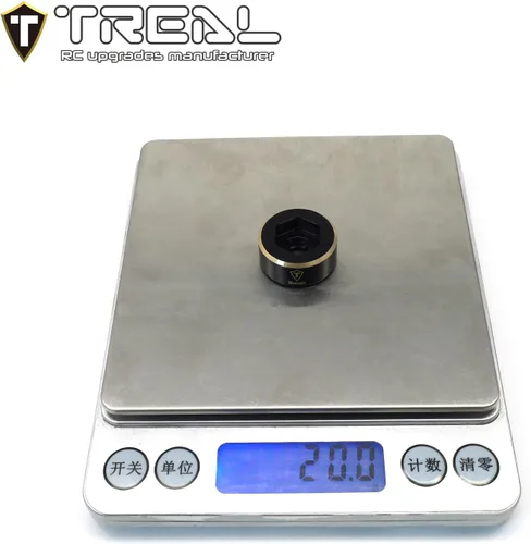 Vista 3 de TREAL 1.9 Bujes de rueda de latón pesos 0.354 in/0.472 in/0.591 in/0.709 in adaptadores anchos compatibles con 1/10 RC Crawlers (0.354 in)