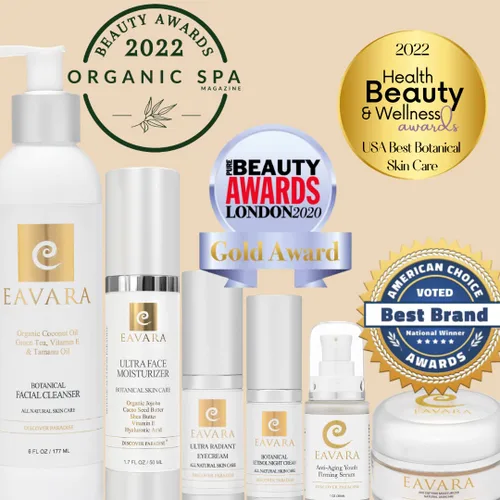 Vista 7 de Crema hidratante diaria antienvejecimiento orgánica y crema de ojos antienvejecimiento