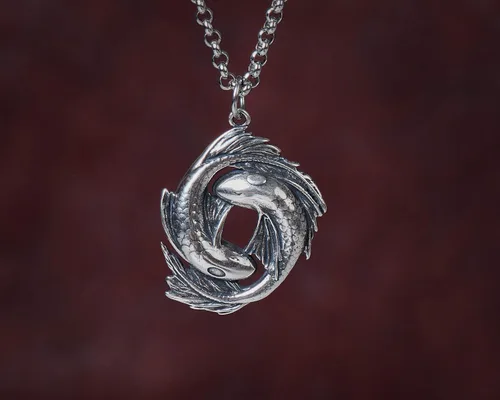 Vista 19 de Collar Yin Yang para hombre, joyería colgante de alta calidad de aspecto antiguo, regalos de Yin Yang, joyería vikinga para hombres