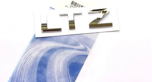 Vista 8 de Yoaoo 1 emblema de placa de identificación de letra LTZ negra OEM 2008-2015 compatible con Silverado Yukon Sierra brillante