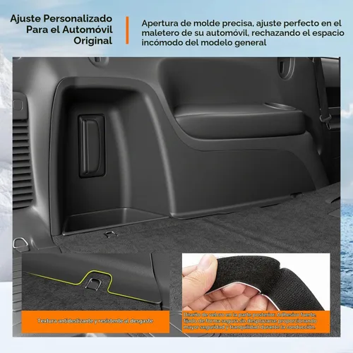 Vista 2 de powoq Cargo Sidewall Protector Compatible with 2016-2026 Dodge Durango Alfombrilla lateral para maletero