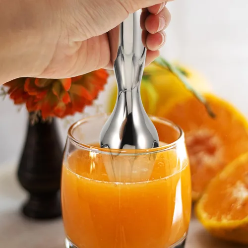 Vista 4 de Cabilock Exprimidor manual de cítricos de acero inoxidable Exprimidor de mano de limón naranja fruta prensa exprimidor herramienta de cocina