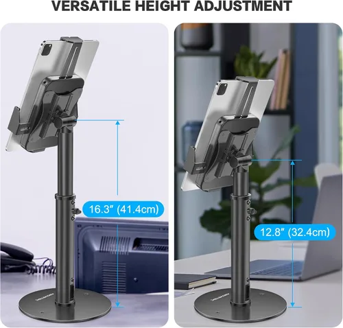 Vista 7 de AboveTEK POS - Soporte de quiosco para tableta, soporte universal de bloqueo para tabletas de 7.9 a 11 pulgadas, soporte de seguridad antirrobo