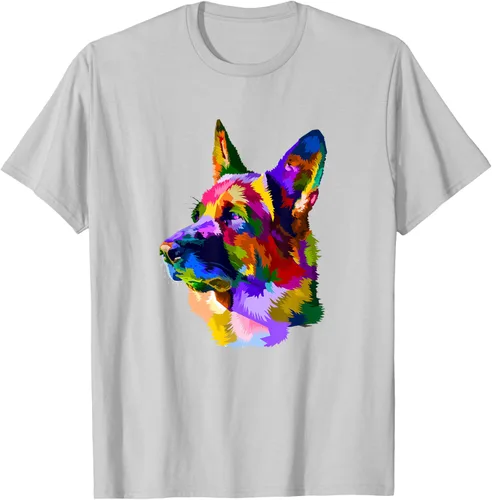 Vista 70 de Camiseta para dueño de perro de pastor alemán, Negro