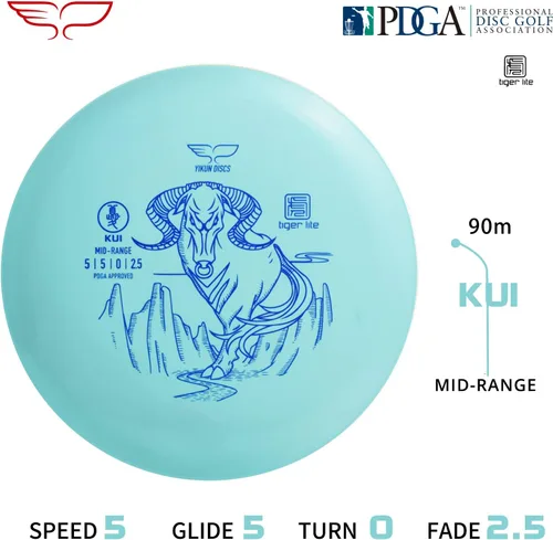 Vista 3 de Yikun Disc Golf Starter Kit – 5.29-5.64 oz Set Incluye controlador, rango medio, putter para jugadores principiantes