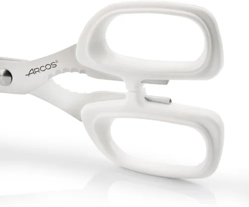 Vista 4 de Arcos Series Prochef - Tijeras de Cocina - Hoja Acero Inoxidable 8" - Mango Polipropileno Color Blanco