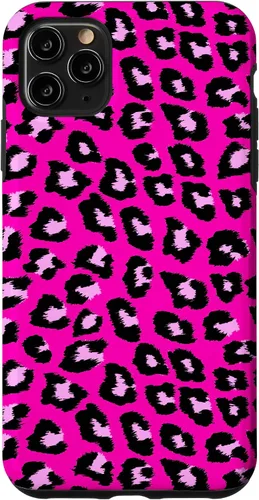 Vista 13 de McBling - Carcasa para iPhone 17, diseño de leopardo y guepardo rosa intenso