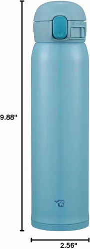 Vista 2 de Zojirushi SM-WR60EAP - Taza de acero inoxidable, 20 onzas, azul claro