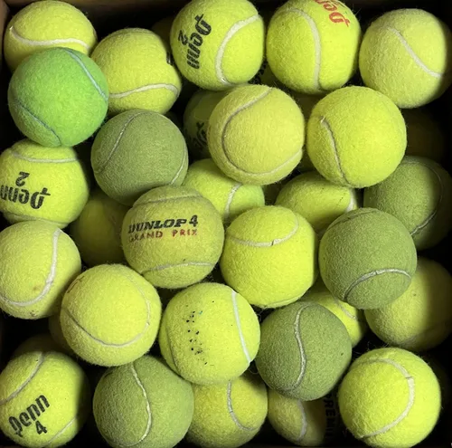 Vista 2 de 100 pelotas de tenis a granel de bajo costo para pelotas de perro