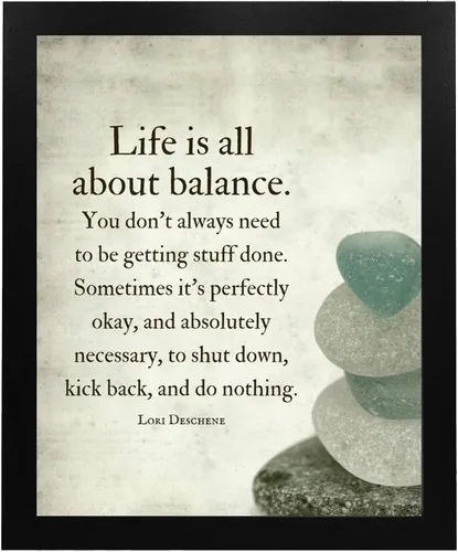 Vista 5 de AMERICAN LUXURY GIFTS Life is All About Balance, 8x10 sin marco