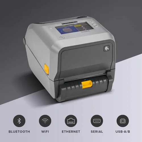 Vista 2 de Zebra ZD621 - Impresora térmica de etiquetas para envío, LCD táctil a color Gris