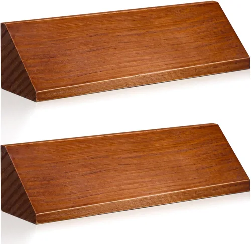 Vista 9 de Eersida 2 piezas de placa de nombre de madera en blanco para escritorio, placa de nombre de nogal personalizada de madera DIY para placa de nombre