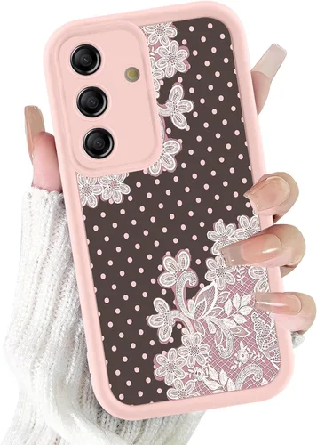 Vista 17 de Para Samsung Galaxy S24 5G 6.2''Cute Polka Dot Phone Case-Negro