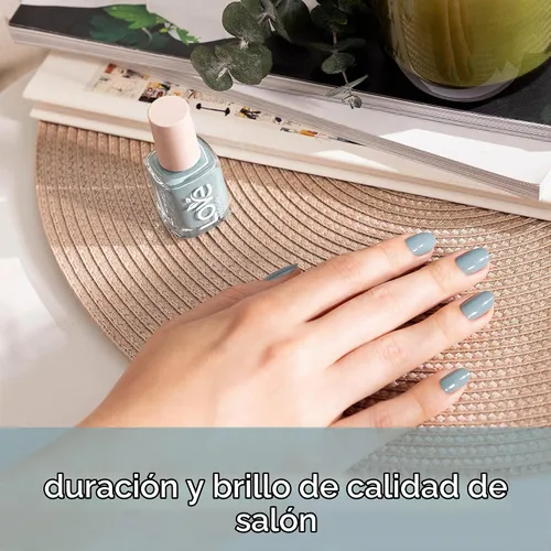 Vista 5 de LOVE by essie Esmalte de uñas, 80% a base de plantas, calidad de salón, vegano, blanco, Blessed Never Stressed, 0.46 onzas líquidas