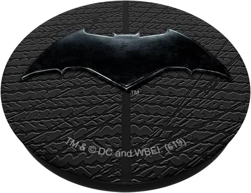 Vista 2 de Justice League Movie Batman Logo PopSockets - Agarre y soporte para teléfonos y tabletas, Negro