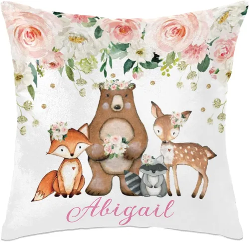 Vista 16 de Funda de almohada personalizada con nombre de bebé para bebé, niño y niña, almohada personalizada con nombre, almohada personalizada para sofá
