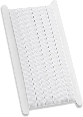 Vista 21 de Airisoer Banda elástica de 1/2 pulgada para costura, bandas elásticas de alta elasticidad de 12 yardas para cinturas, pantalones, ropa y Negro