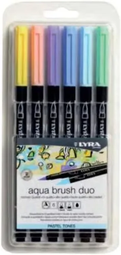 Vista 5 de Lyra Aqua Brush Duo Set, colores primarios, 6 piezas Tono primario