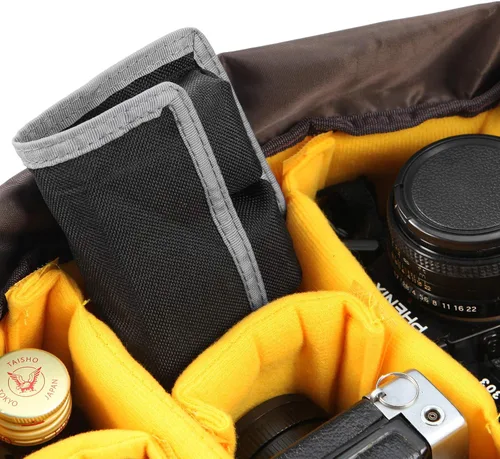 Vista 6 de Meking Bolsa de almacenamiento para batería DSLR (4 bolsillos) para batería AA/AAA y LP-E6 LP-E8 LP-E10 LP-E12, EN-EL14 EN-EL15, NP-FW50 NP-F550