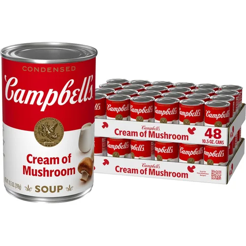 Vista 9 de Campbell's Cream of Mushroom - Sopa condensada de crema de champiñones, lata de 10.5 onzas
