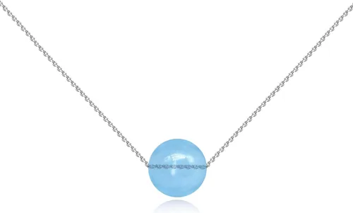 Vista 18 de Collar con colgante de cristal de plata de ley 925, collar de cristal curativo ajustable para mujer