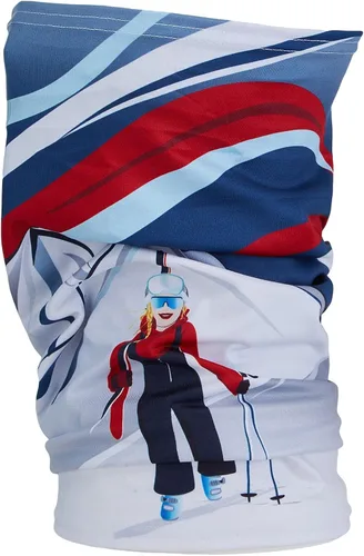Vista 2 de Spyder Men's Cruise Tube Ski Neck Gaiter Face Mask Neck Warmer Abismo Blanco
