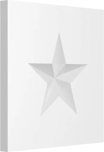 Vista 6 de Ekena Millwork ROSP080X080X050SDG06 Roseta de estrella Sedgwick estándar con borde cuadrado, 8 pulgadas de ancho x 8 pulgadas de alto x 1/2 "P
