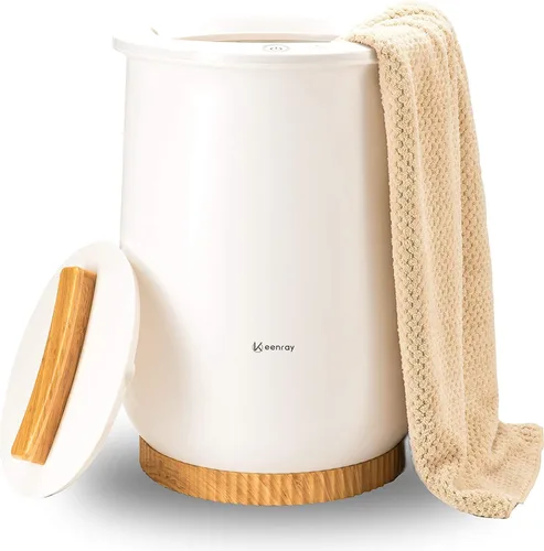 Vista 8 de Keenray Calentador de toallas, cubo calentador de toallas de lujo, calentador de toallas grande para baño, apagado automático, se adapta a hasta dos