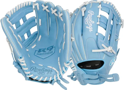 Vista 19 de Rawlings Guantes de sóftbol R9 Fastpitch Tamaños 11.5 a 13 pulgadas Múltiples estilos