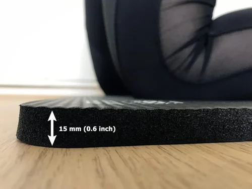 Vista 4 de Rodilleras de yoga de 0.6 pulgadas de grosor para Pilates Yoga Rodilleras Cojín para proporcionar apoyo a la rodillera, codos, antebrazos y muñecas