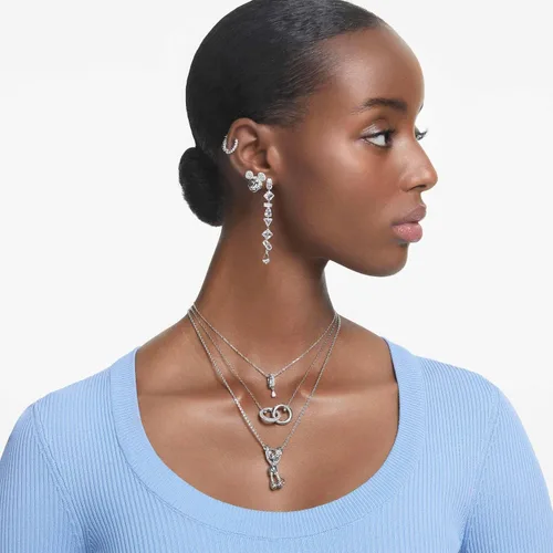 Vista 7 de SWAROVSKI Collar con colgante Dextera con lazo entrelazado y cristales transparentes