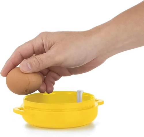 Vista 3 de PrepSolutions Sandwichera de desayuno, 1 huevo, amarillo, cocina fácil de usar para sándwiches de desayuno perfectos