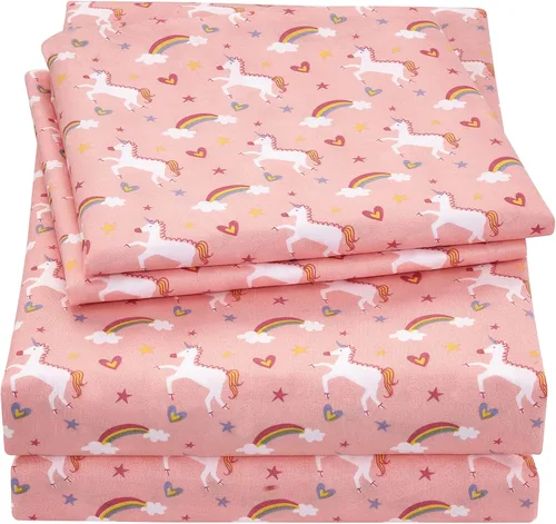 Vista 35 de Viviland 3 Pieces Boys Twin Sheets Set Kids, Baseball Printed Sheets