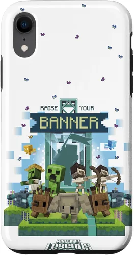 Vista 29 de Minecraft Legends Raise Your Banner Mobs Group Shot - Carcasa para iPhone 17
