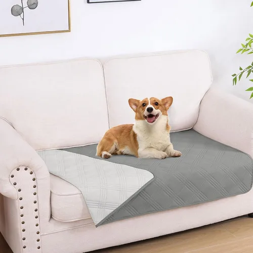Vista 73 de hyha - Manta impermeable para cama de perro, mantas suaves para mascotas, funda impermeable para sofá para perros, fundas reversibles lavables