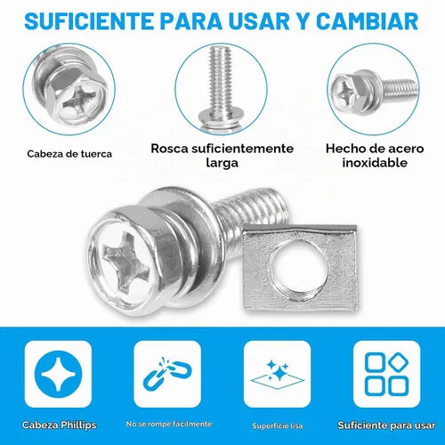 Vista 4 de Kit de pernos y tuercas de terminal de batería de motocicleta M6