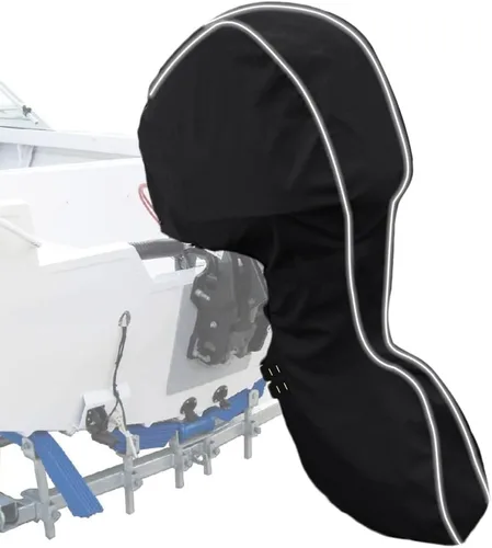 Vista 10 de Cubierta completa para motor fuera de borda 600D, resistente a la decoloración y a las grietas, impermeable y a prueba de rayos UV, cubierta