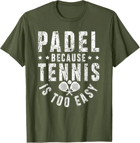 Vista 6 de Padel, Because Tennis is Too Easy - Camiseta de Padel Player