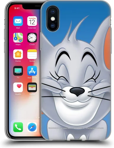 Vista 77 de Head Case Designs Funda de gel de cara completa con licencia oficial de Tom y Jerry Jerry [protección de grado militar] compatible con Apple iPhone